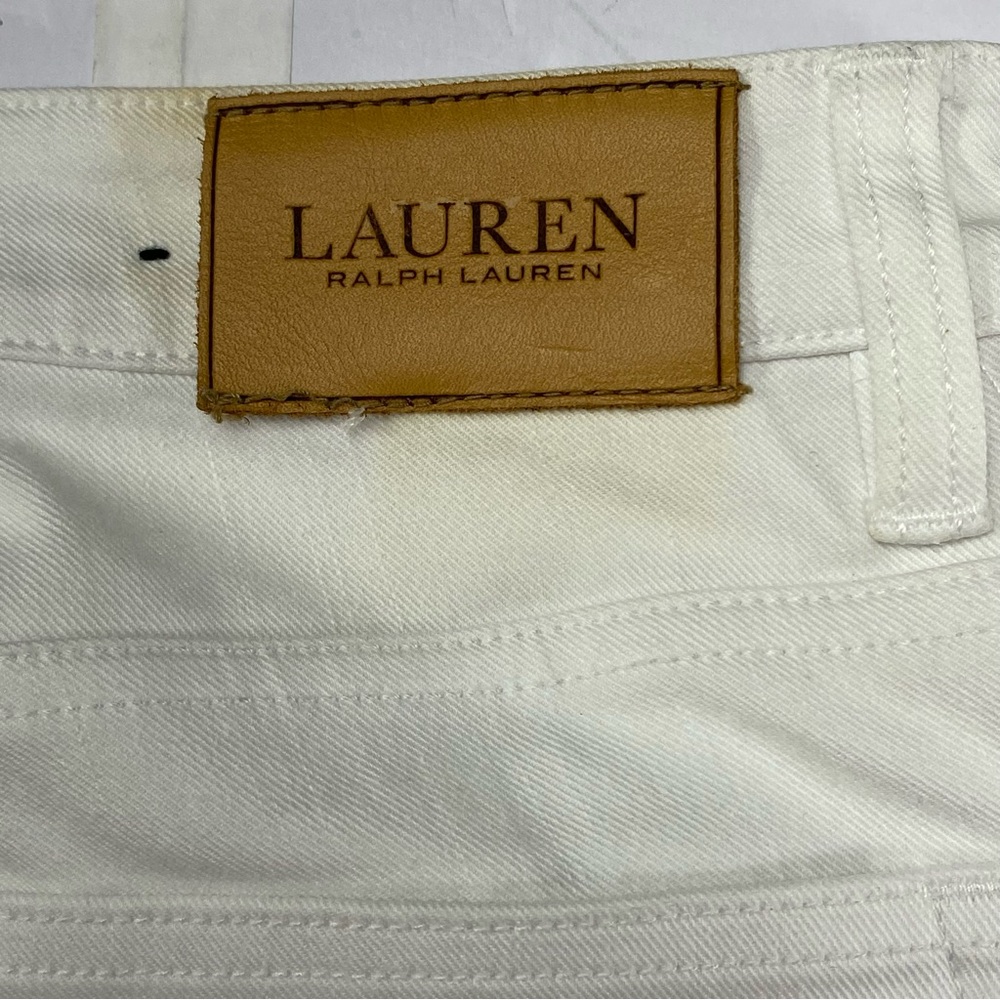 LAUREN RALPH LAUREN LRL Modern Straight Curvy Jeans Women’s Size 8 White - Picture 10 of 15